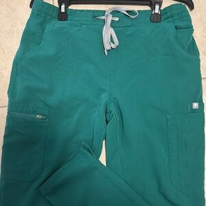 Figs Hunter Green Yola Skinny Scrub Pants regular